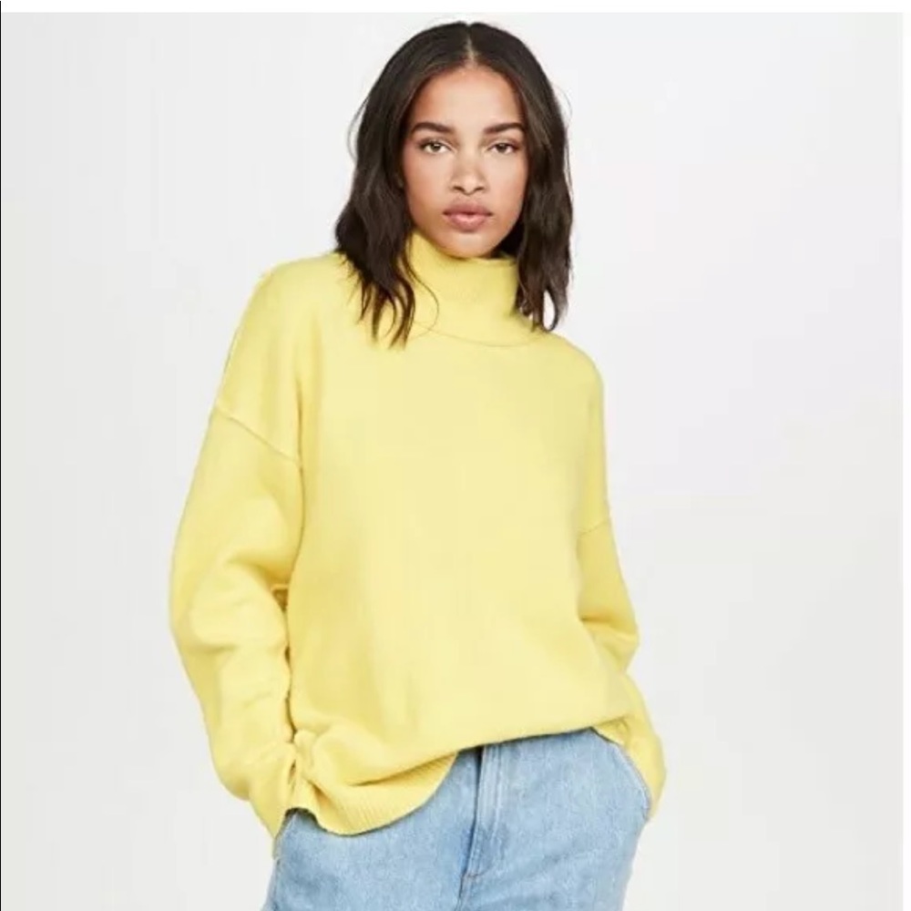 FREE PEOPLE Afterglow Mock Neck Oversized Sweater